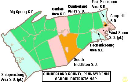 carlisle pa school district map